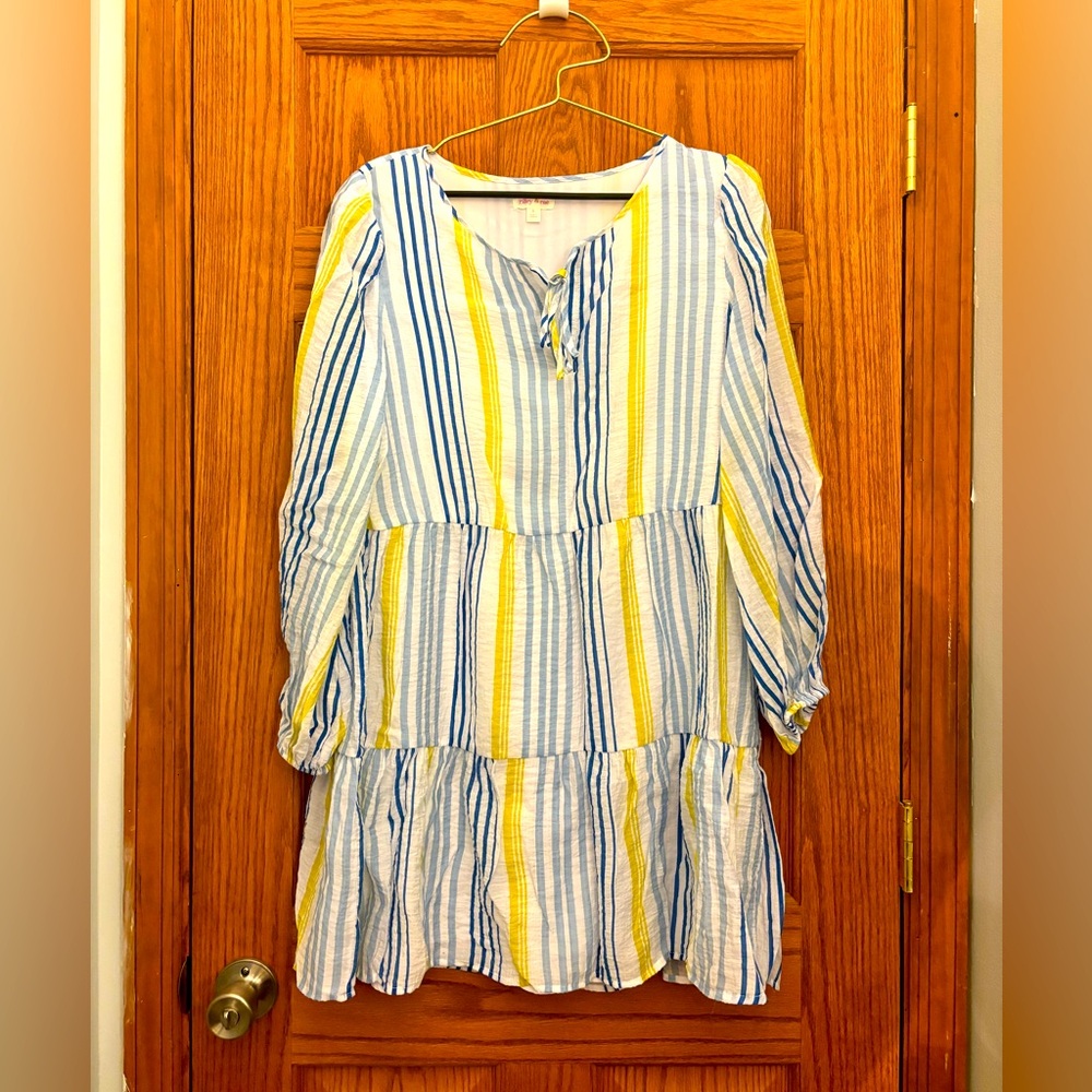 Riley and Rae size L, lightweight long sleeve summer dress